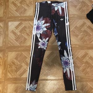 Adidas Floral Print Cotton Leggings